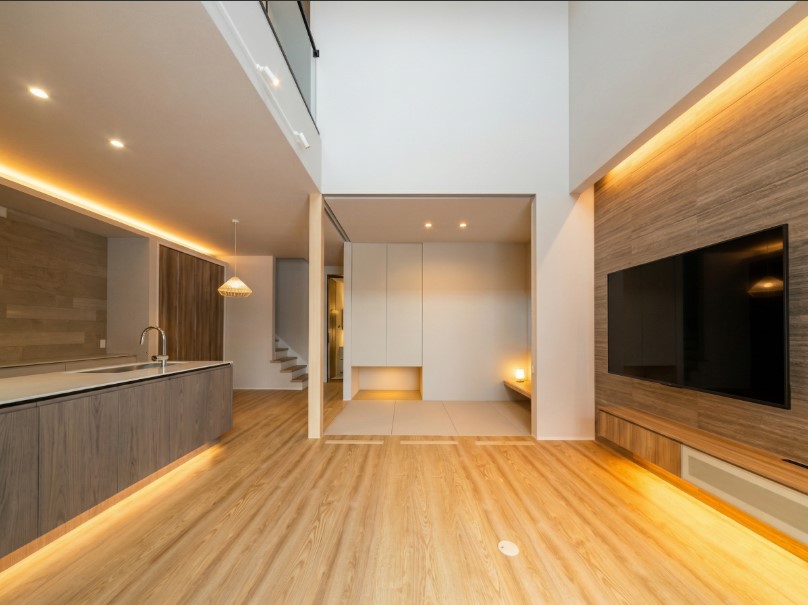 素材の温もりに包まれる、洗練の休息。